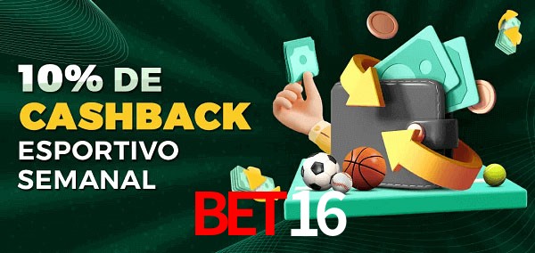 10% de bônus de cashback na bet16